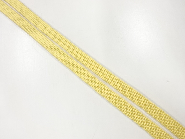 アンティーク　正絹　帯留め用手組三分紐